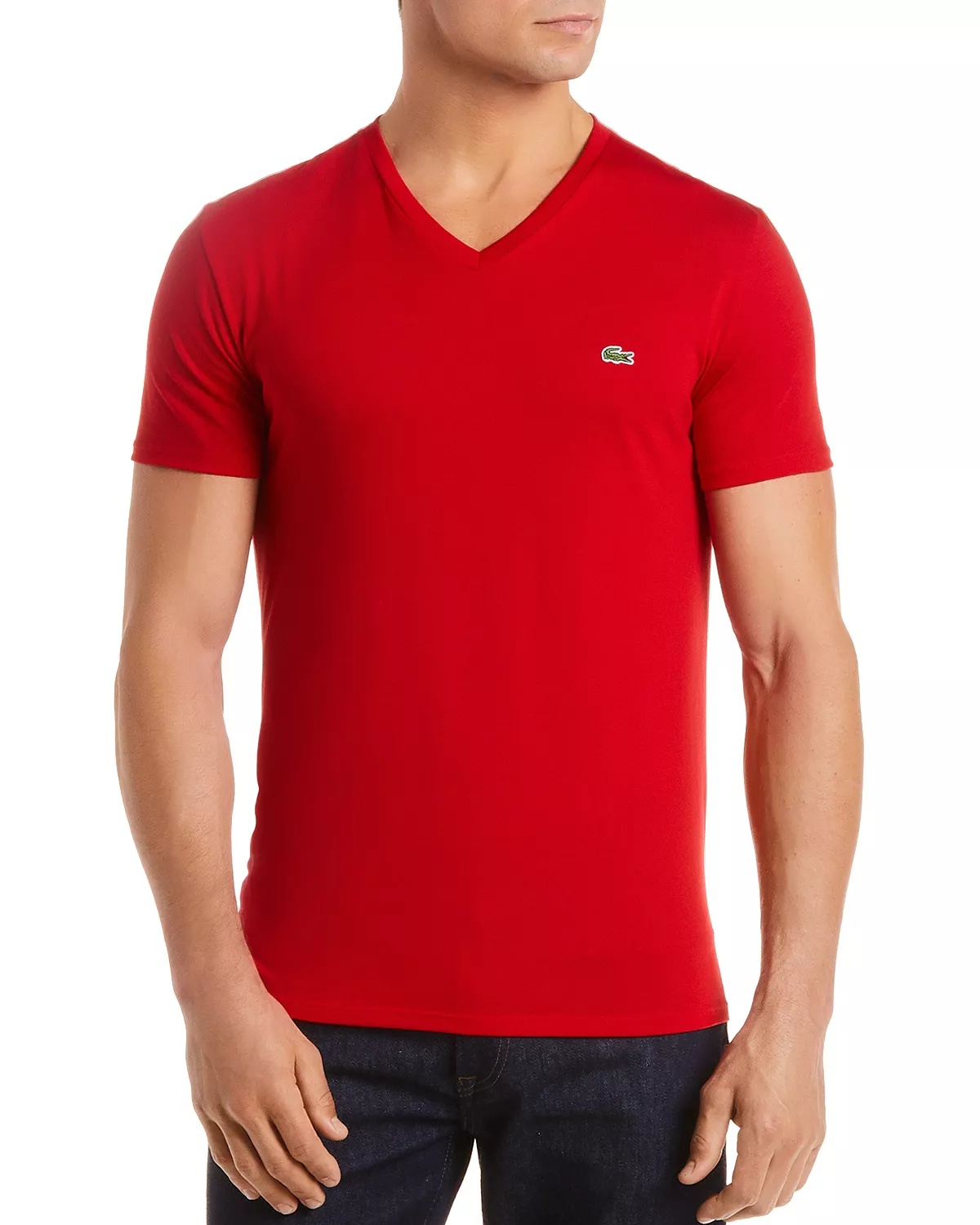 V-Neck Pima Cotton Tee - 1