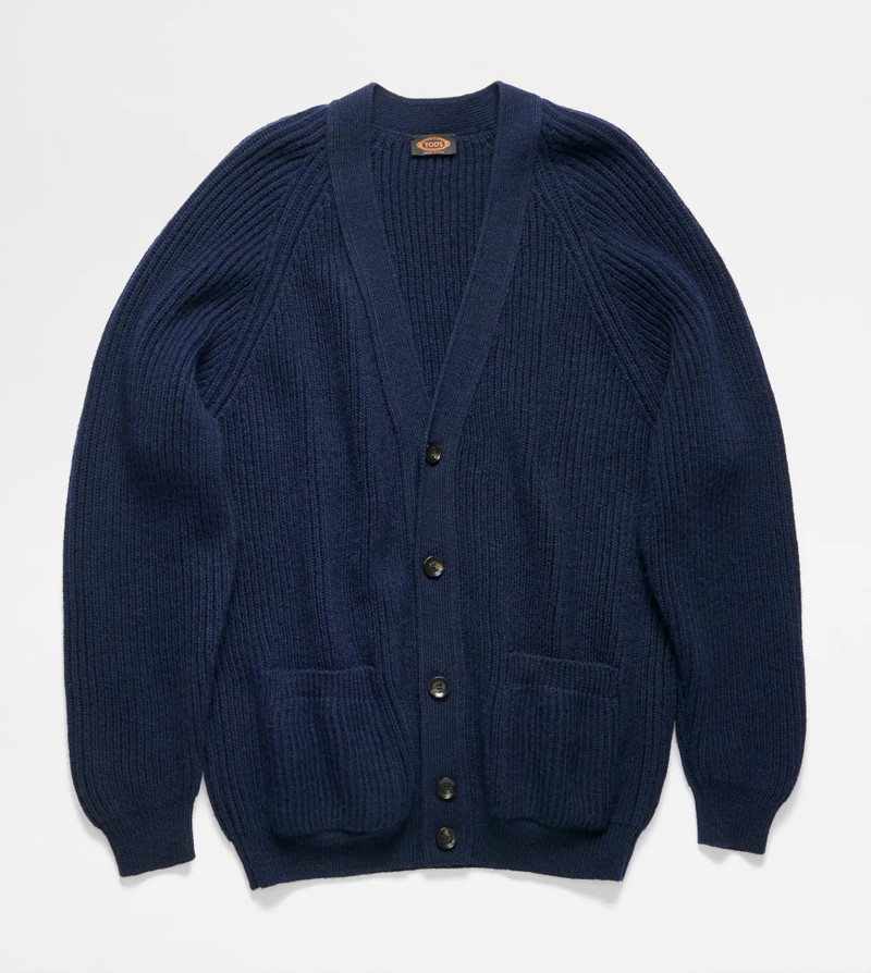OVERSIZED CARDIGAN - BLUE 1