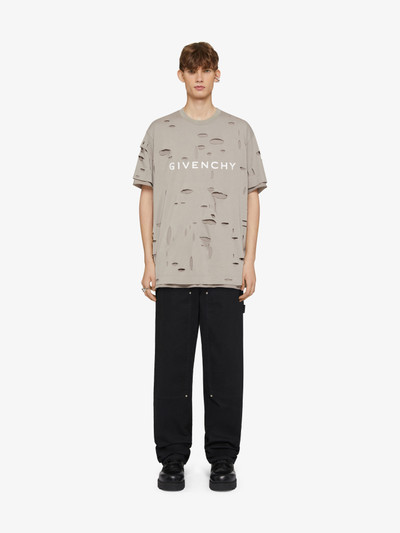 Givenchy GIVENCHY OVERSIZED T-SHIRT IN DESTROYED COTTON outlook