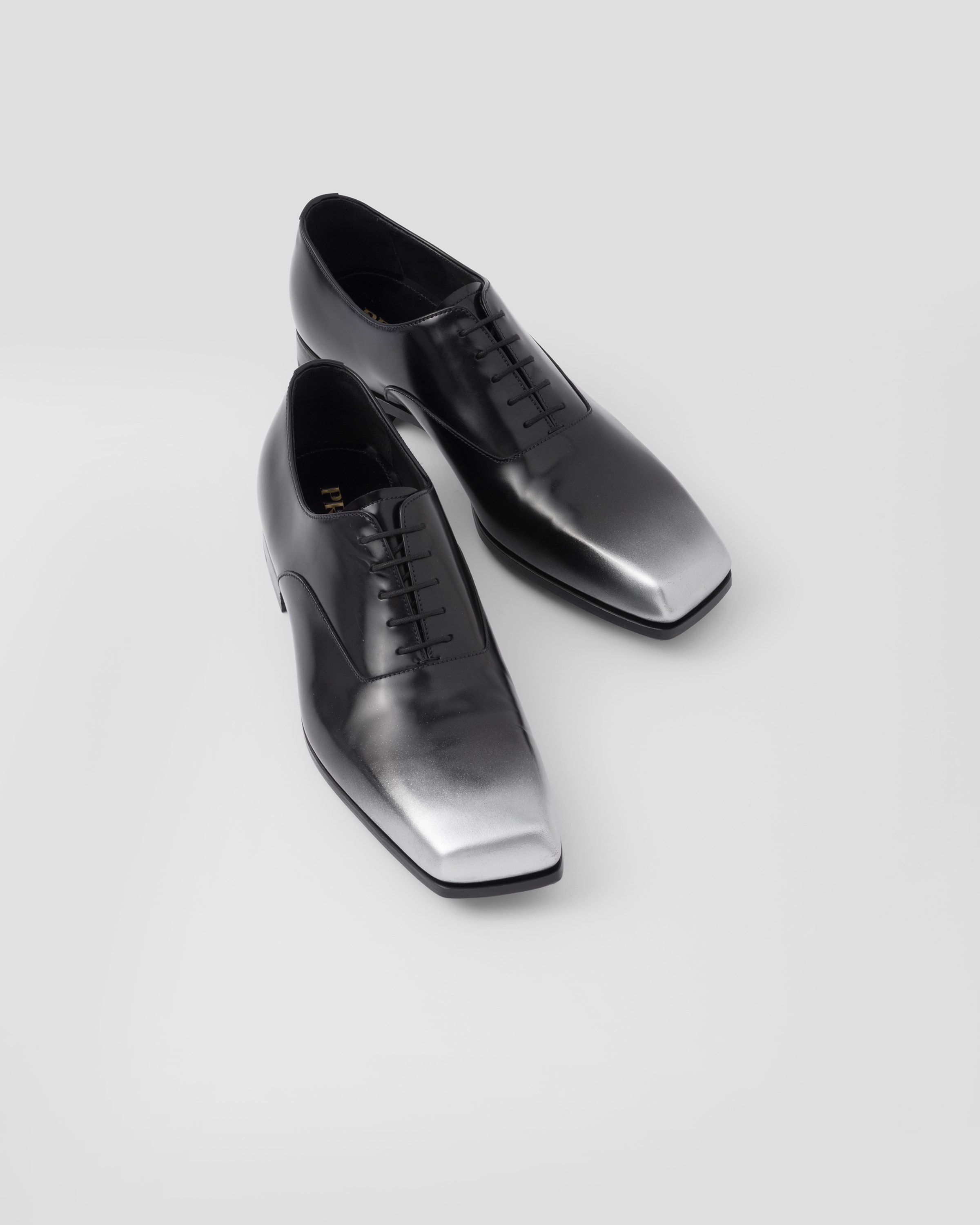 Nuanced brushed leather Oxford shoes - 4