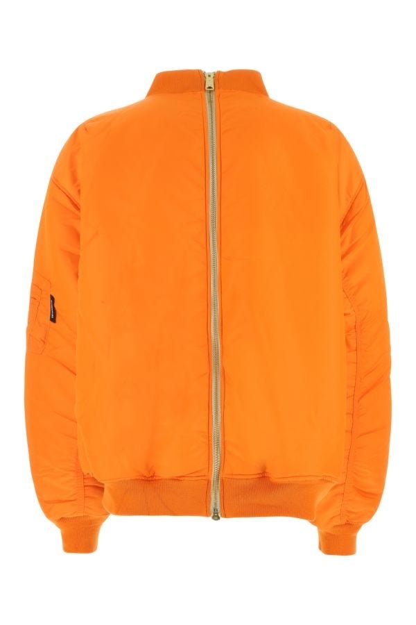 Vetements Unisex Orange Nylon Reversible Padded Giubbino Oversize Imbottito Reversibile In Nylon Ove - 2