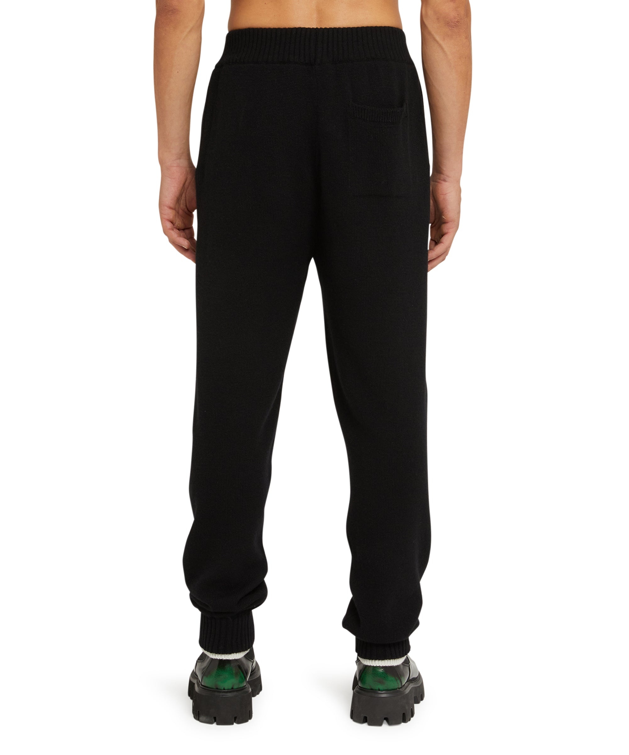 MSGM trousers in "Embroidery Cachemire blend knit" fabric - 3