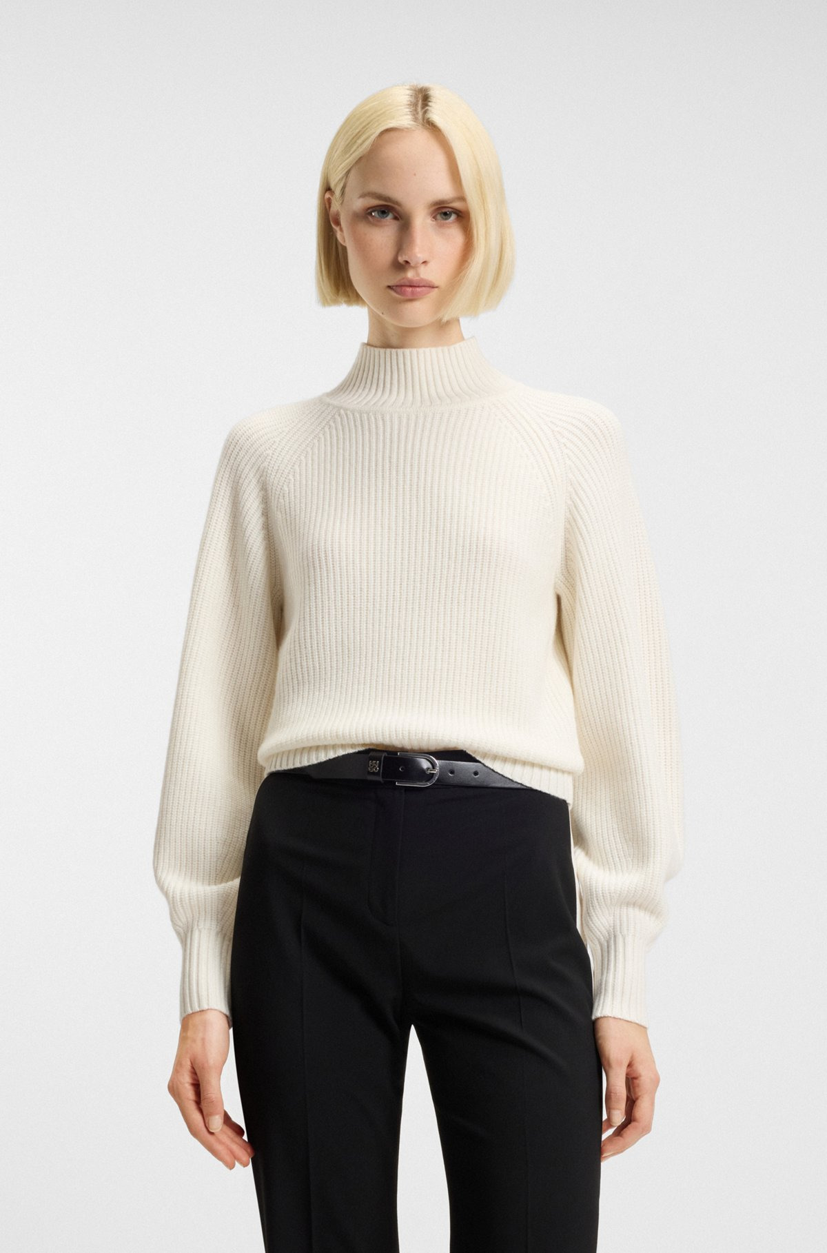 LOOSE-FIT ROLLNECK SWEATER WITH RAGLAN SLEEVES - 2