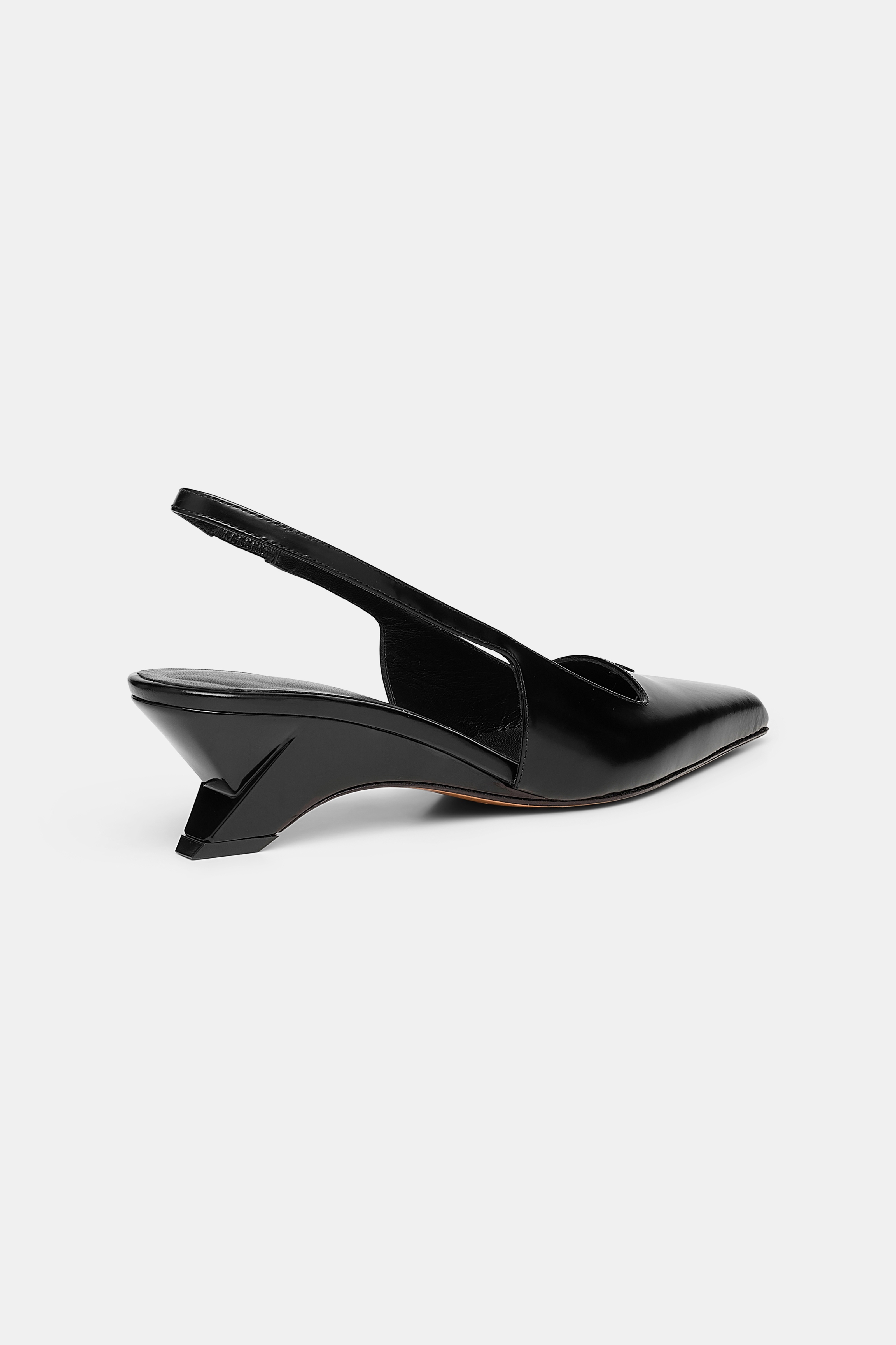 SUBTLE SHINE wedge slingback - 8