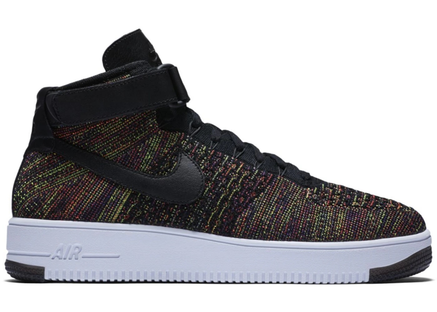 Nike Air Force 1 Mid Flyknit Multi-Color Black - 1