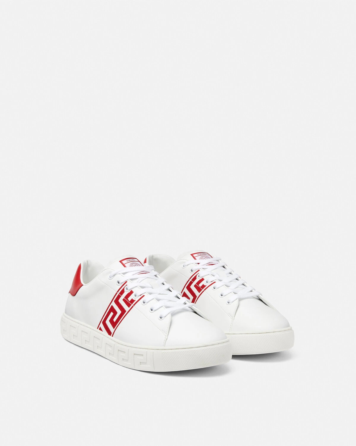 Embroidered Greca Sneakers - 2