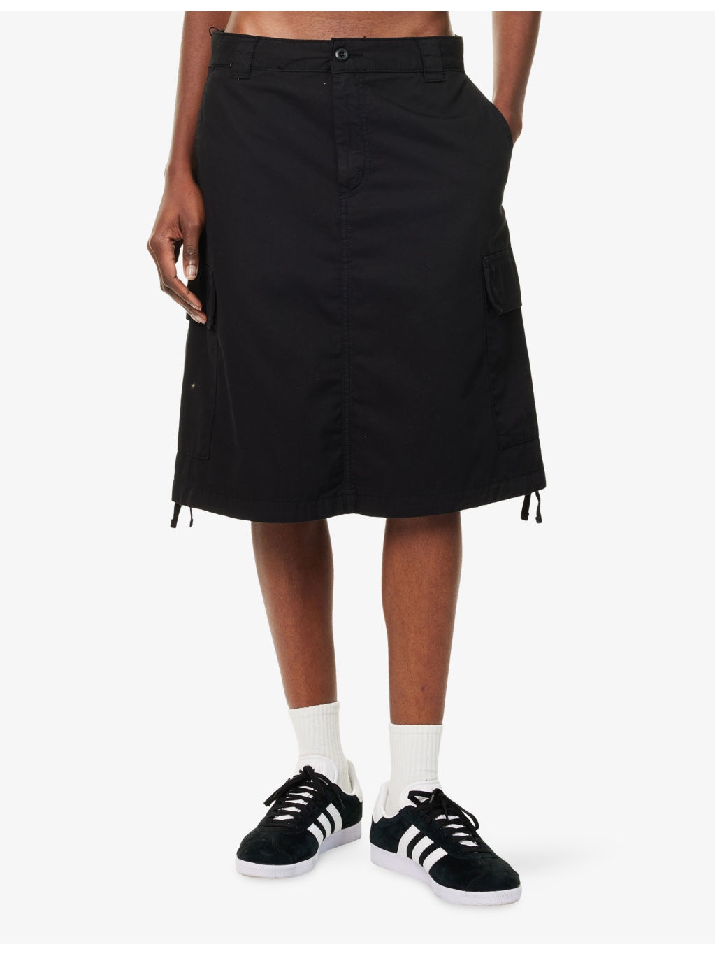 W' Kingston Flap-Pocket Cotton-Twill Mini Skirt - 3