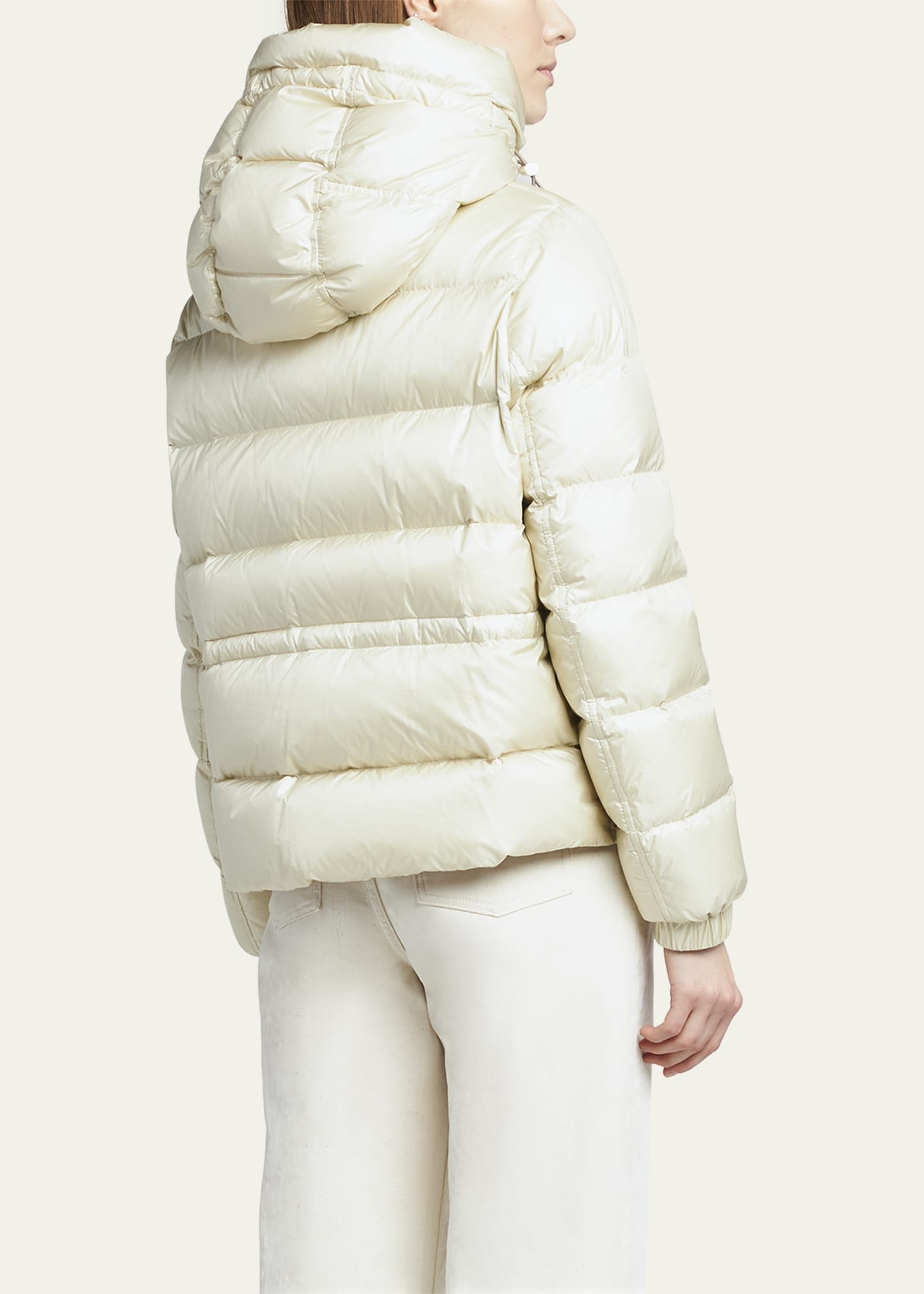 Biron Pearl Effect Nylon Hooded Puffer Jacket - 3