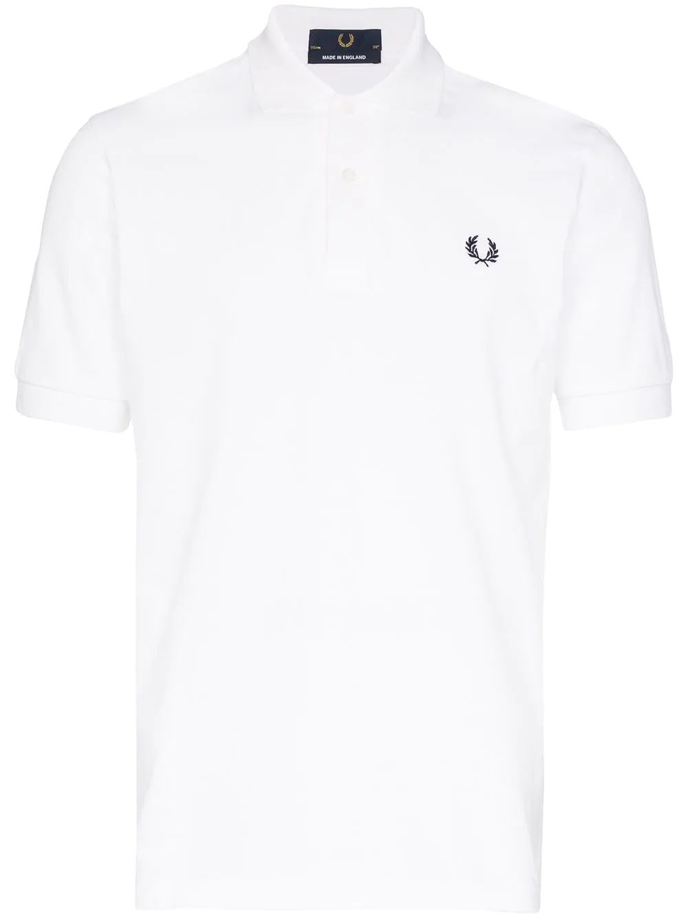 logo-embroidered polo shirt - 1