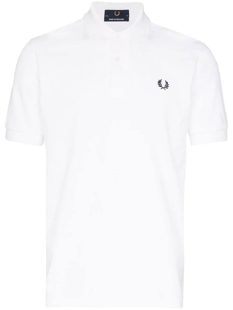 logo-embroidered polo shirt 1