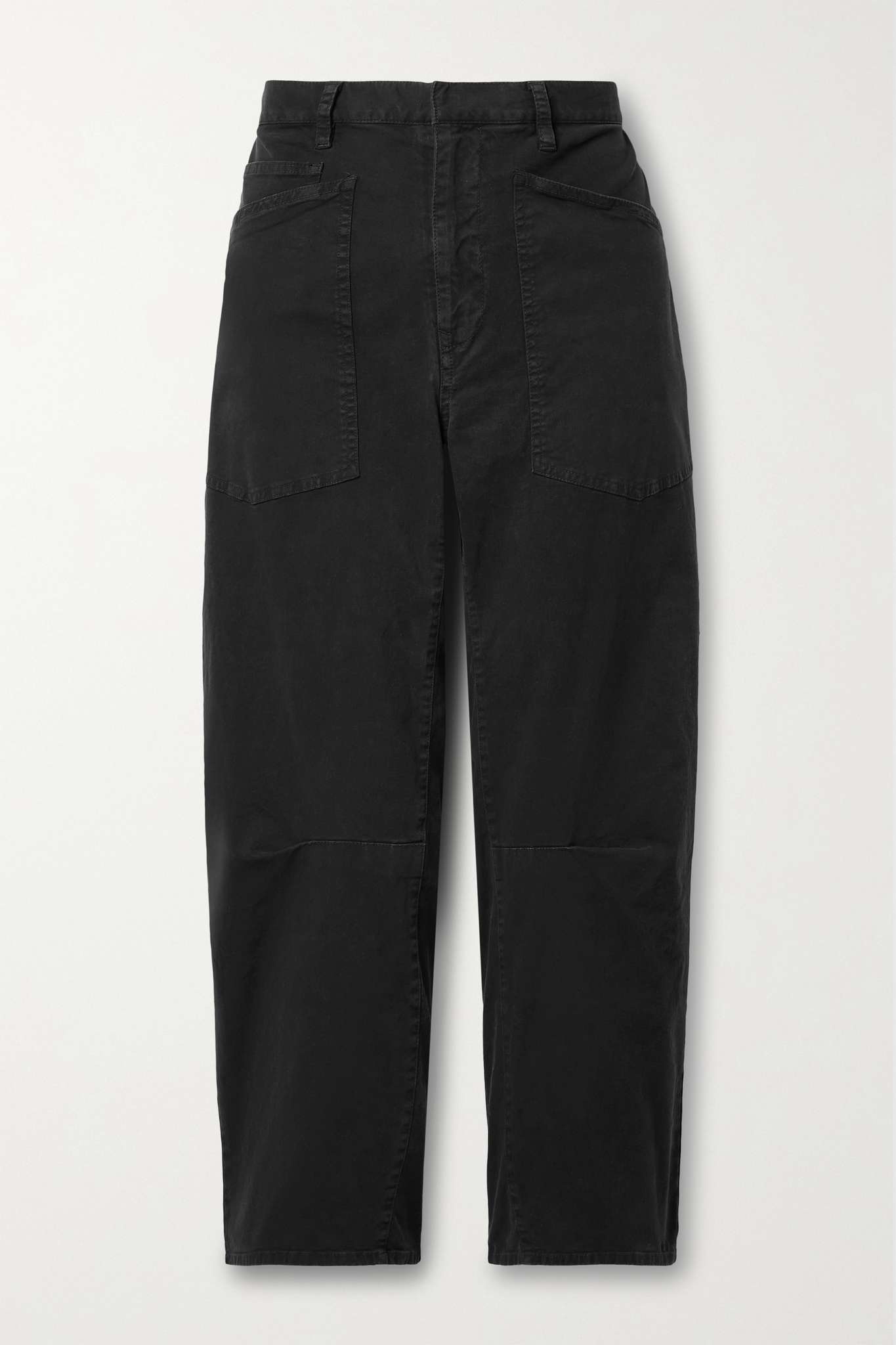 Shon cotton-blend twill tapered pants - 1