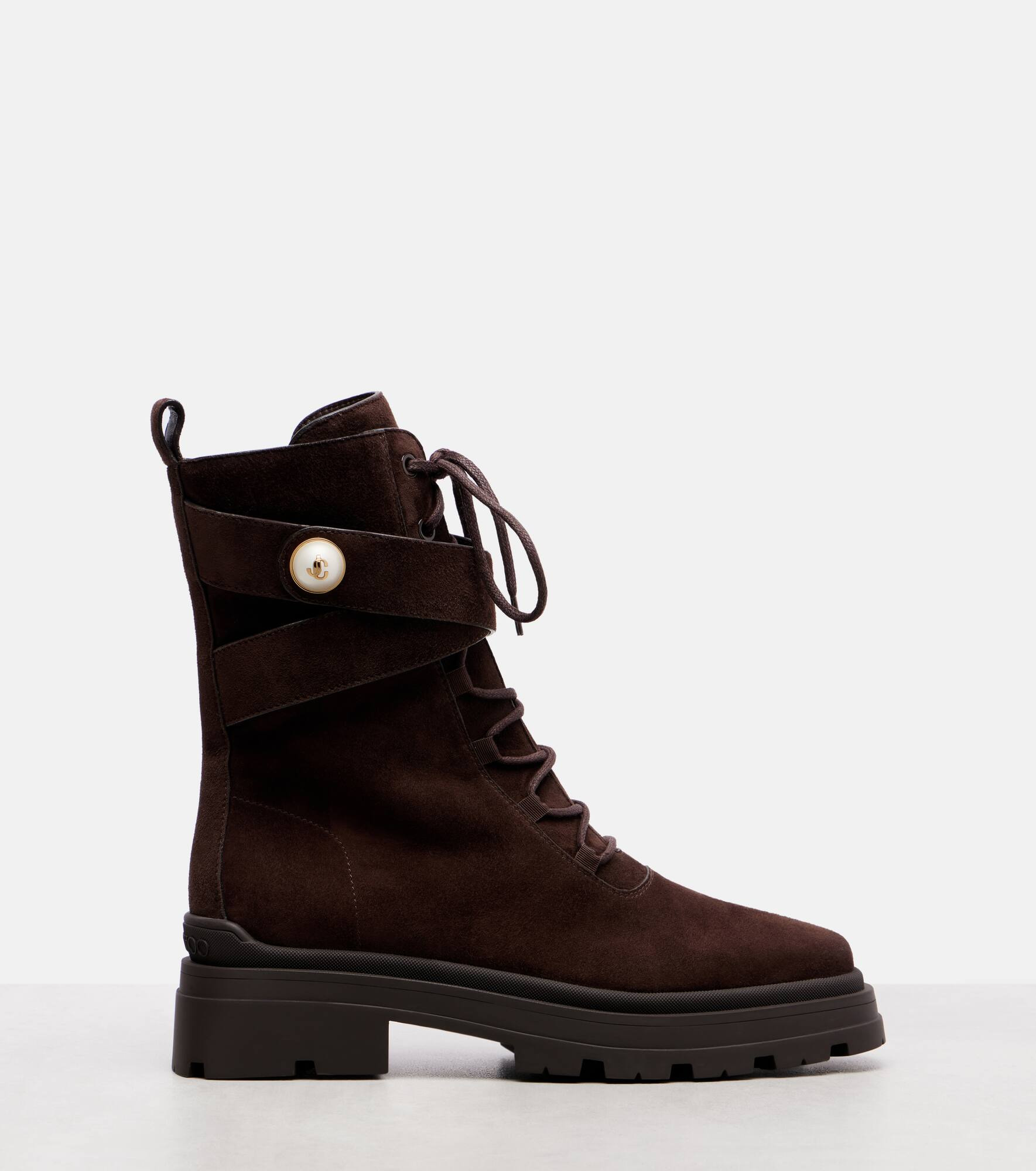 Noemi 45 suede combat boots - 4