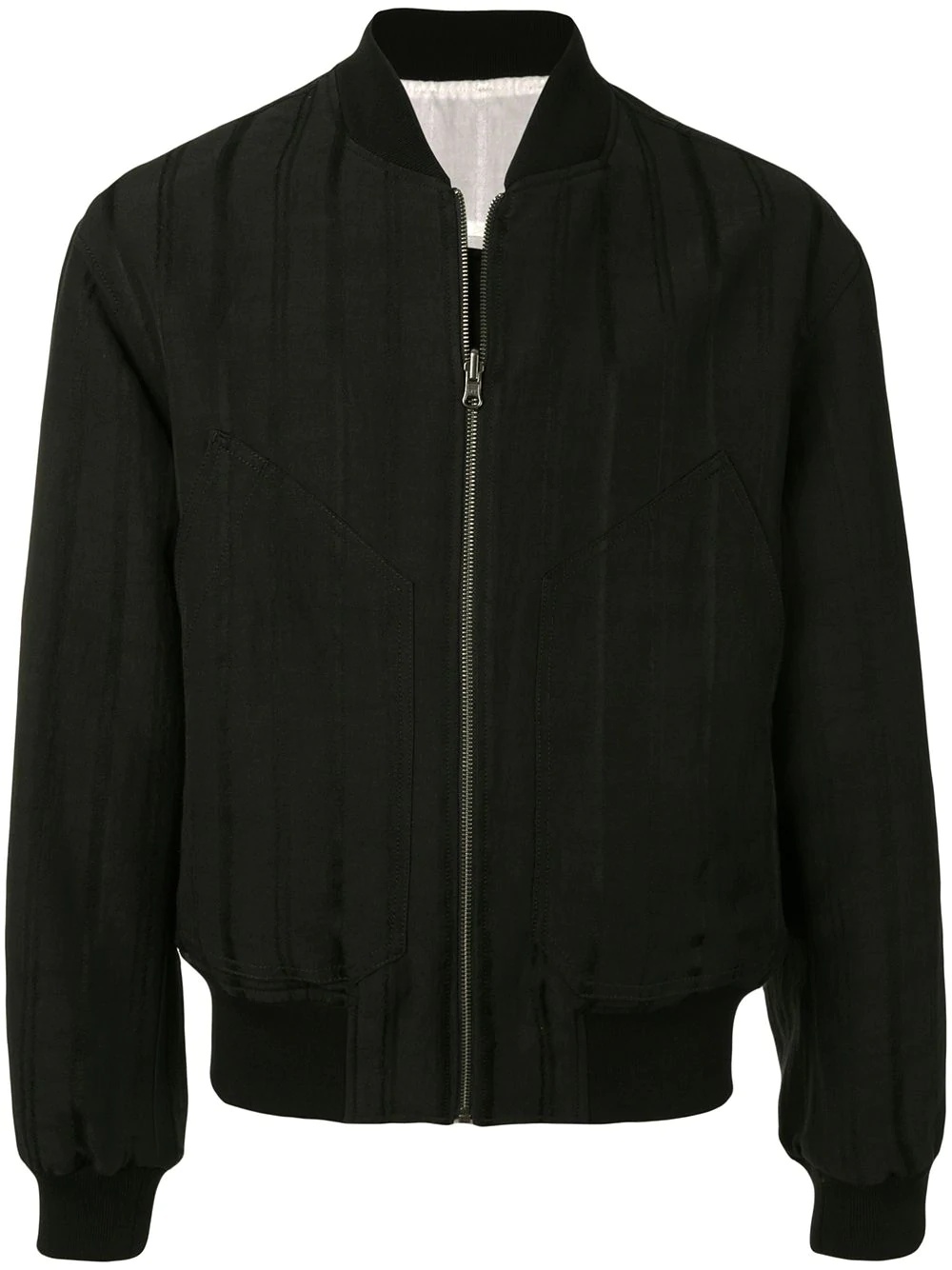 Gillian shadow-striped bomber jacket - 1