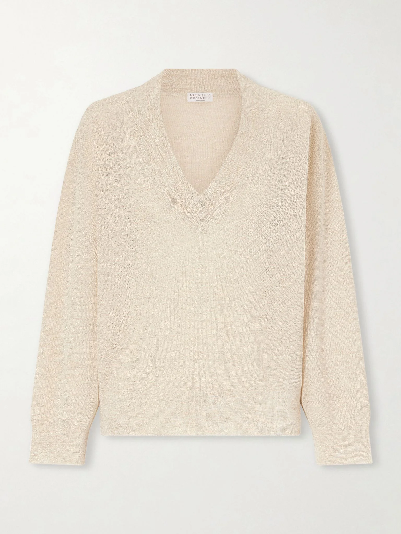 Knitted sweater Cream - 1
