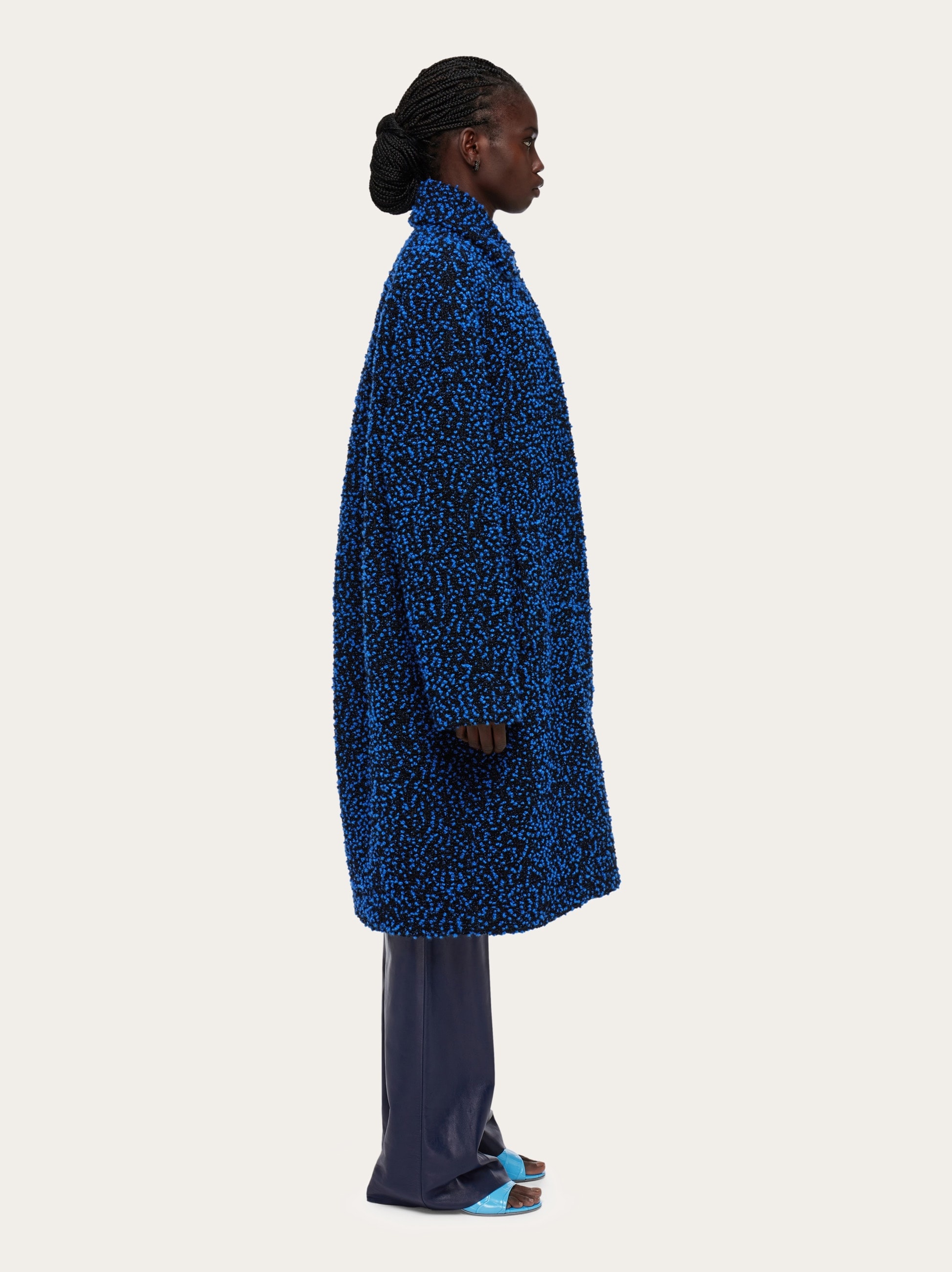 Oversize bouclé coat - 3