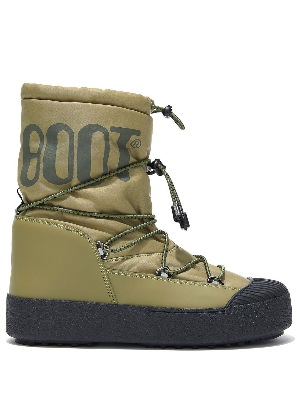 logo-print detail snow boots - 1