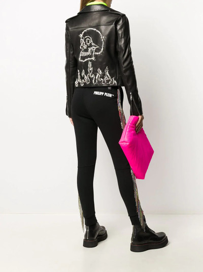 PHILIPP PLEIN zipped biker jacket outlook