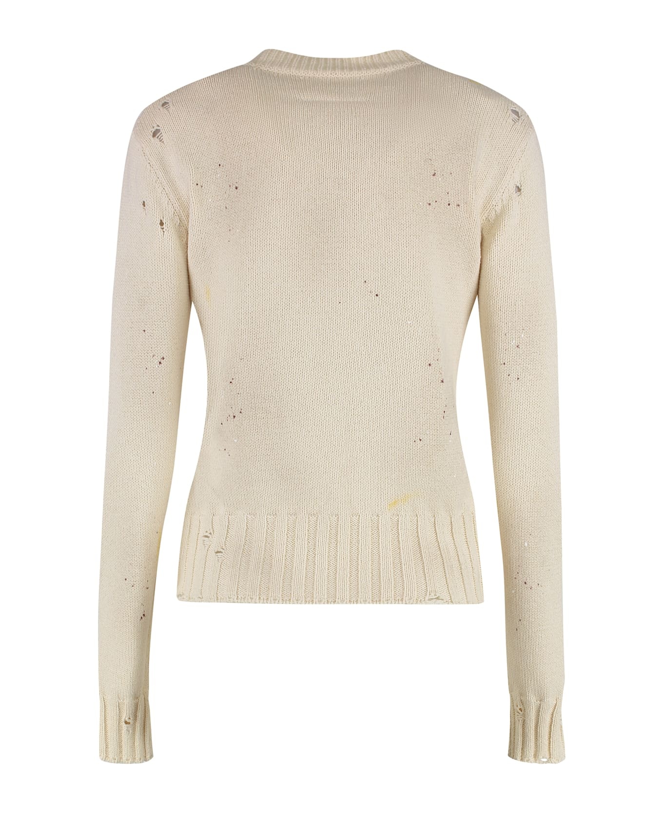 Cotton Crew-neck Sweater - 2