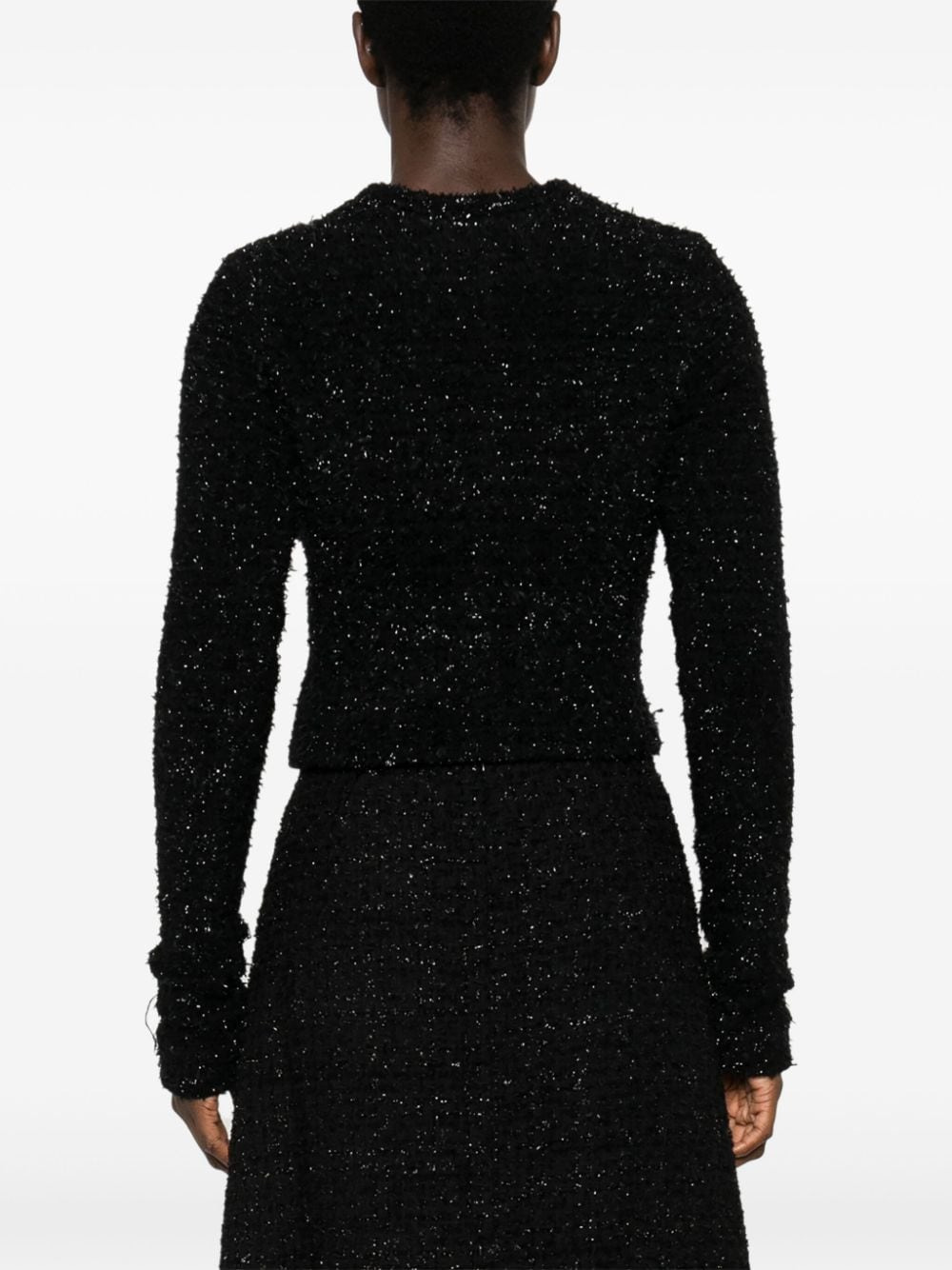 Balenciaga Bouclé cropped jacket - 5