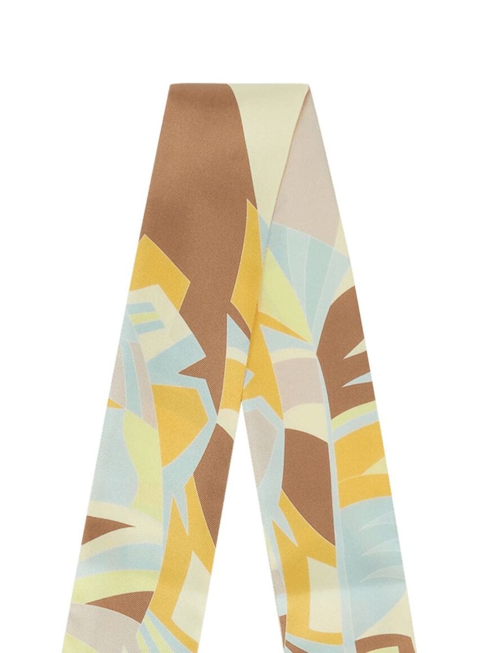 Arabesque-print silk scarf - 2