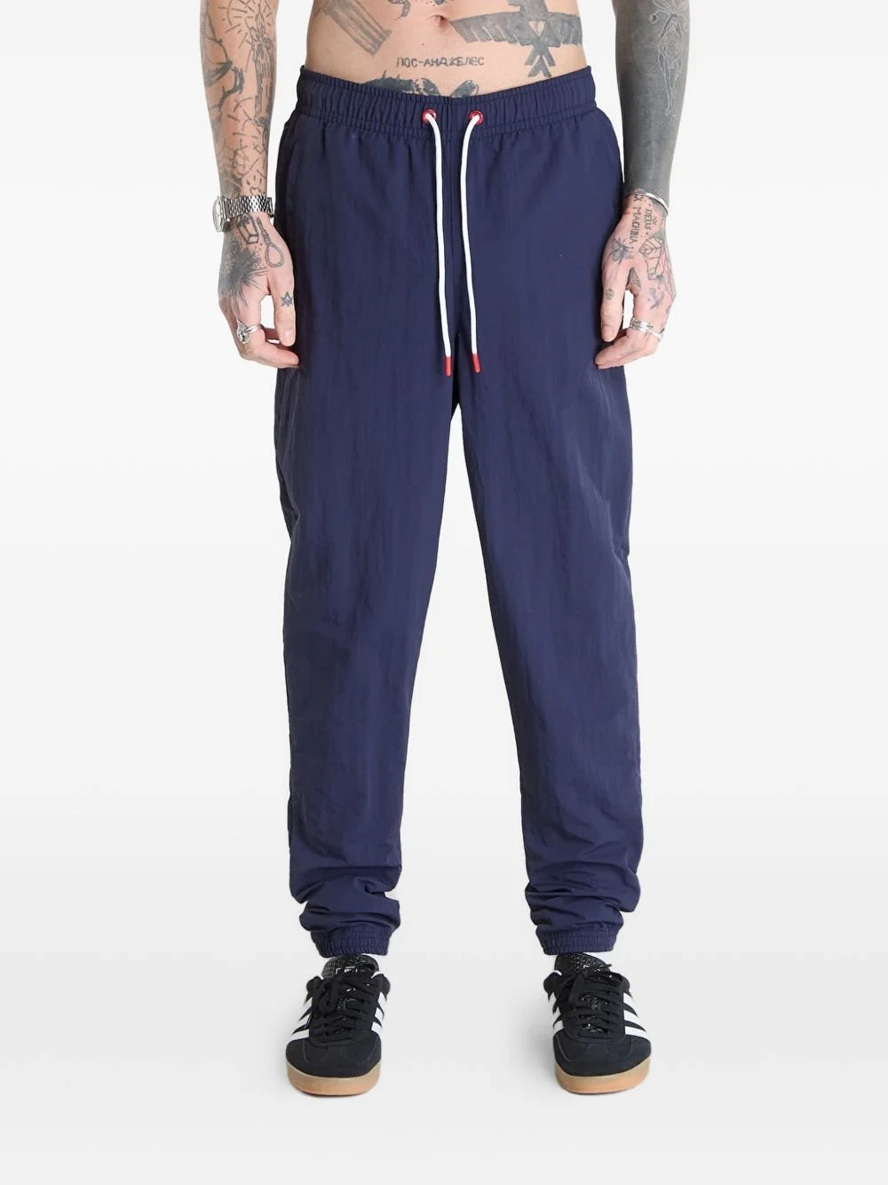 drawstring track trousers - 1