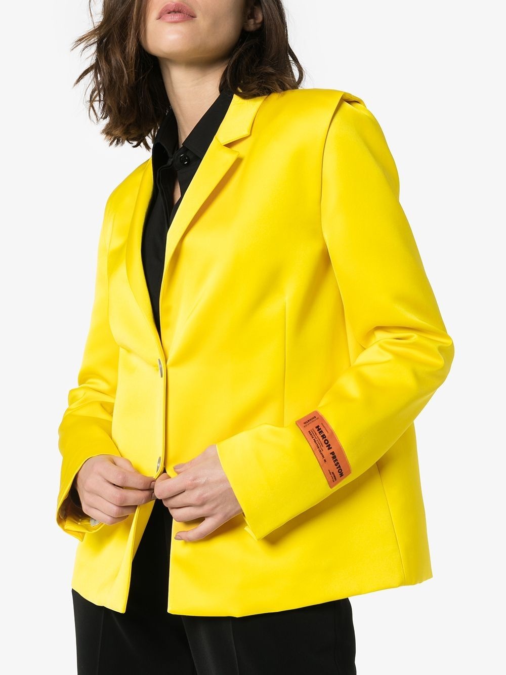 Mikado single-breasted blazer - 3