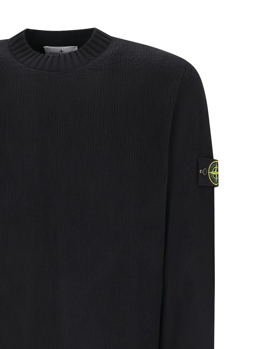 Compass-badge crew-neck sweater - 3