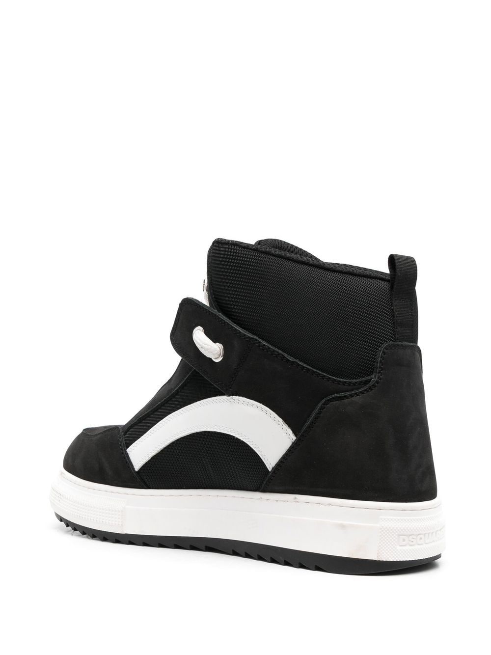 two-tone high-top sneakers - 3