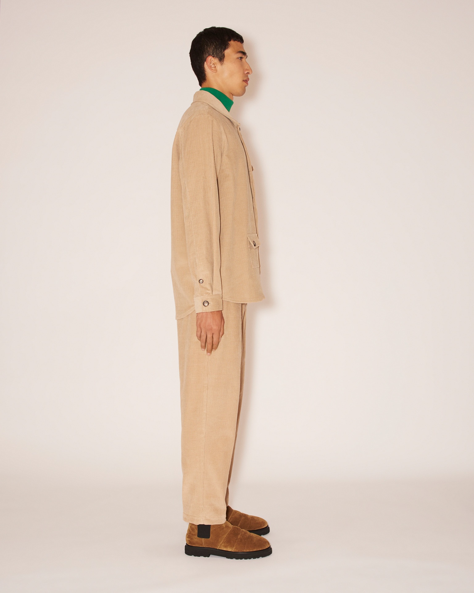 FRED - Corduroy shirt - Cement gray - 3