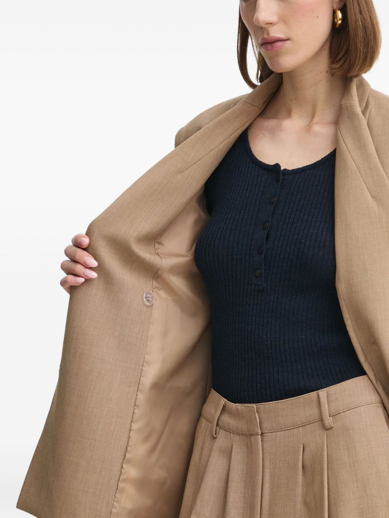 double-breasted buttoned blazer 5