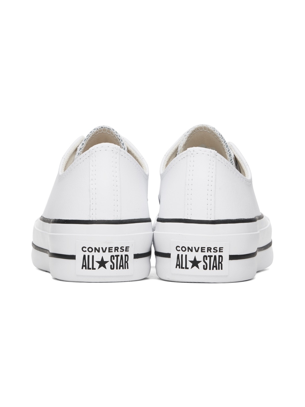 White Chuck Taylor All Star Platform Leather Sneakers - 2