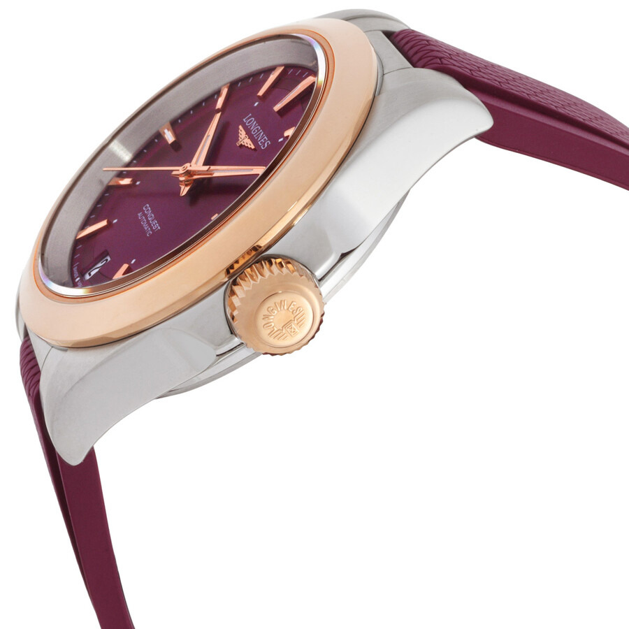 Longines Conquest Automatic Purple Dial Ladies Watch L3.430.5.98.9 - 2