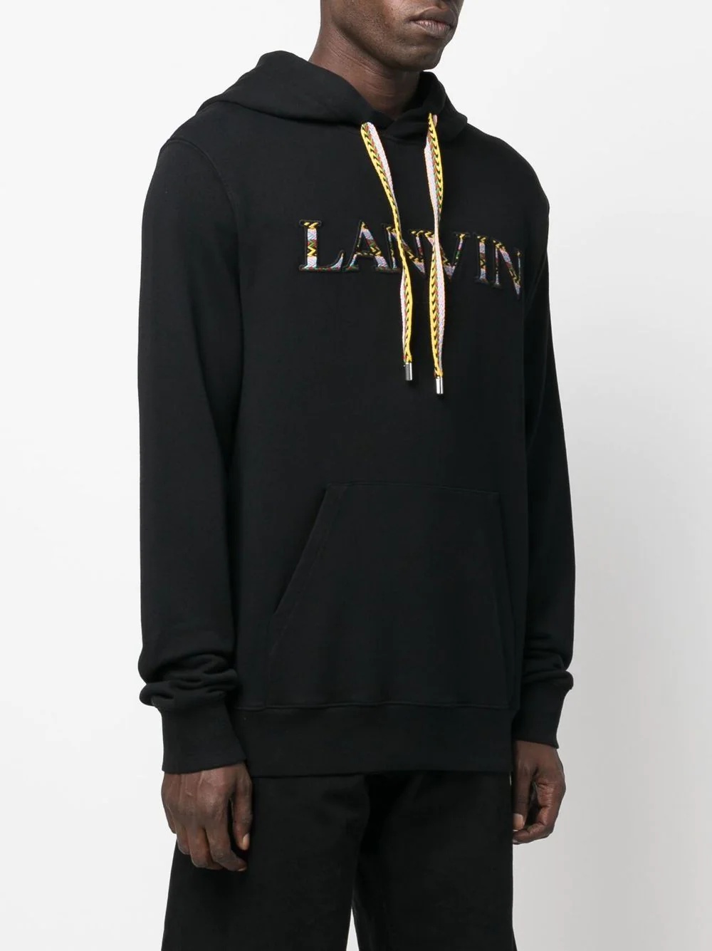 embroidered-logo hoodie - 3