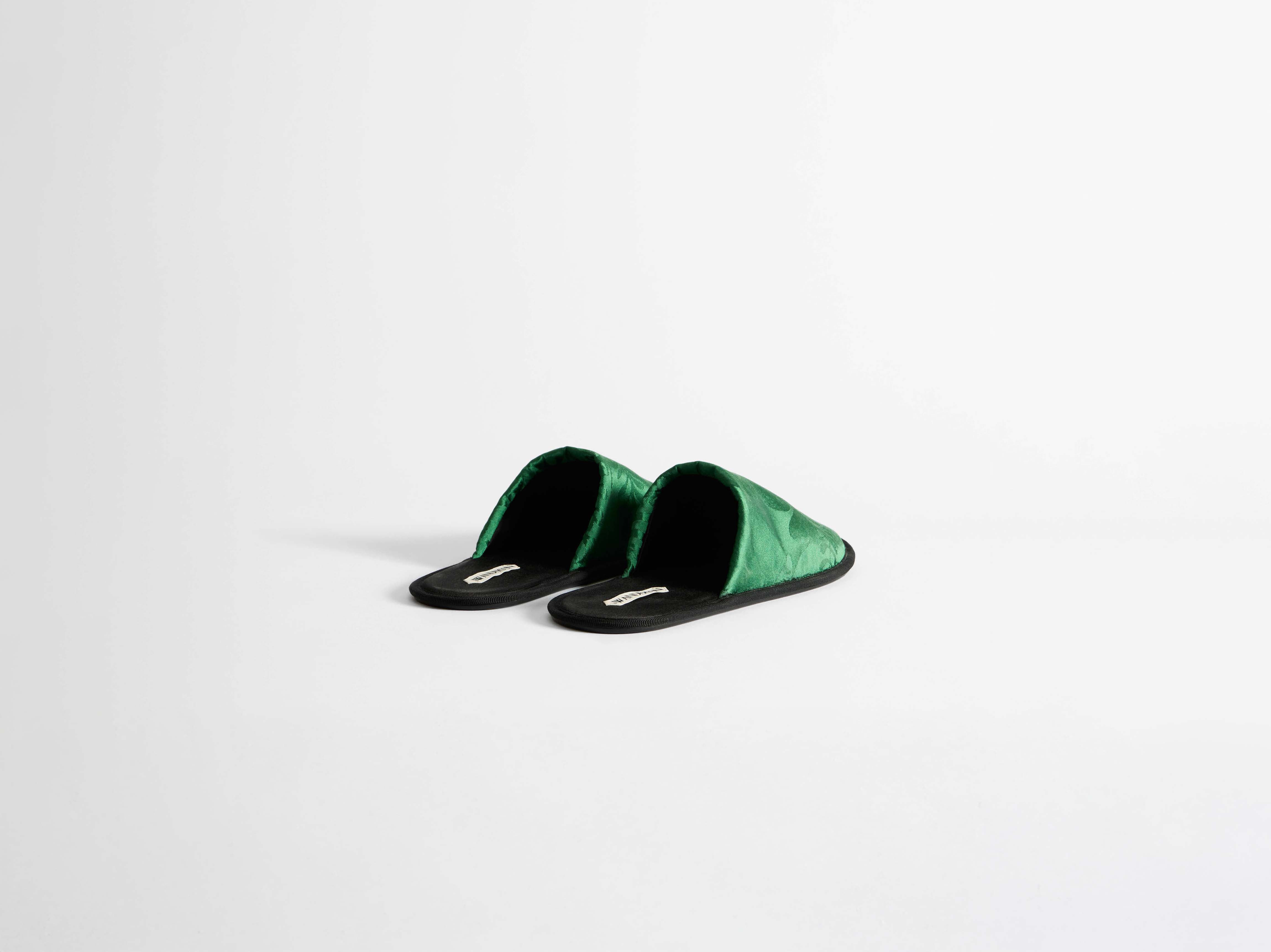 MENS CLOSE TOE SLIDES IN EMERALD - 5
