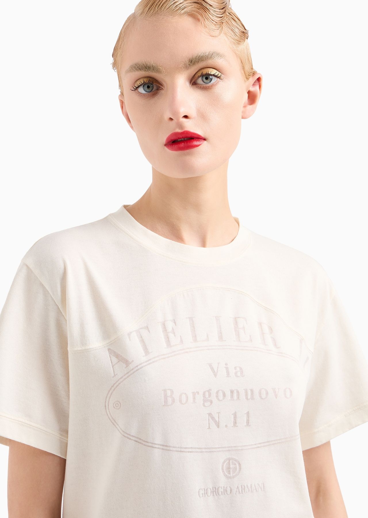 Denim Collection oversized cotton-blend jersey T-shirt - 5