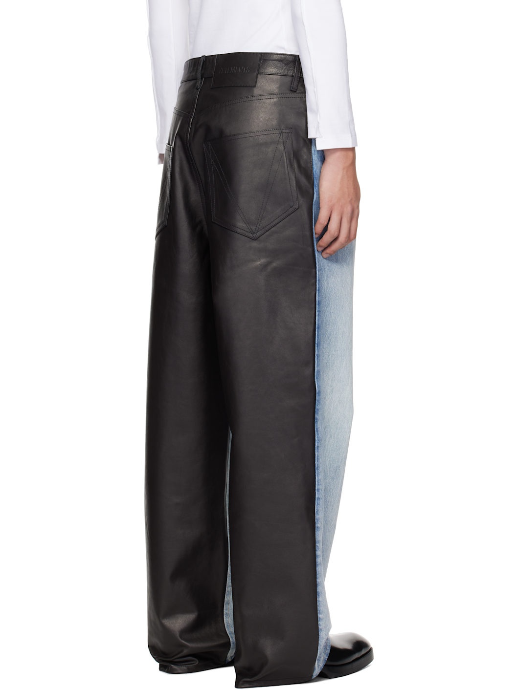 Blue & Black Runway Denim Jeans - 3