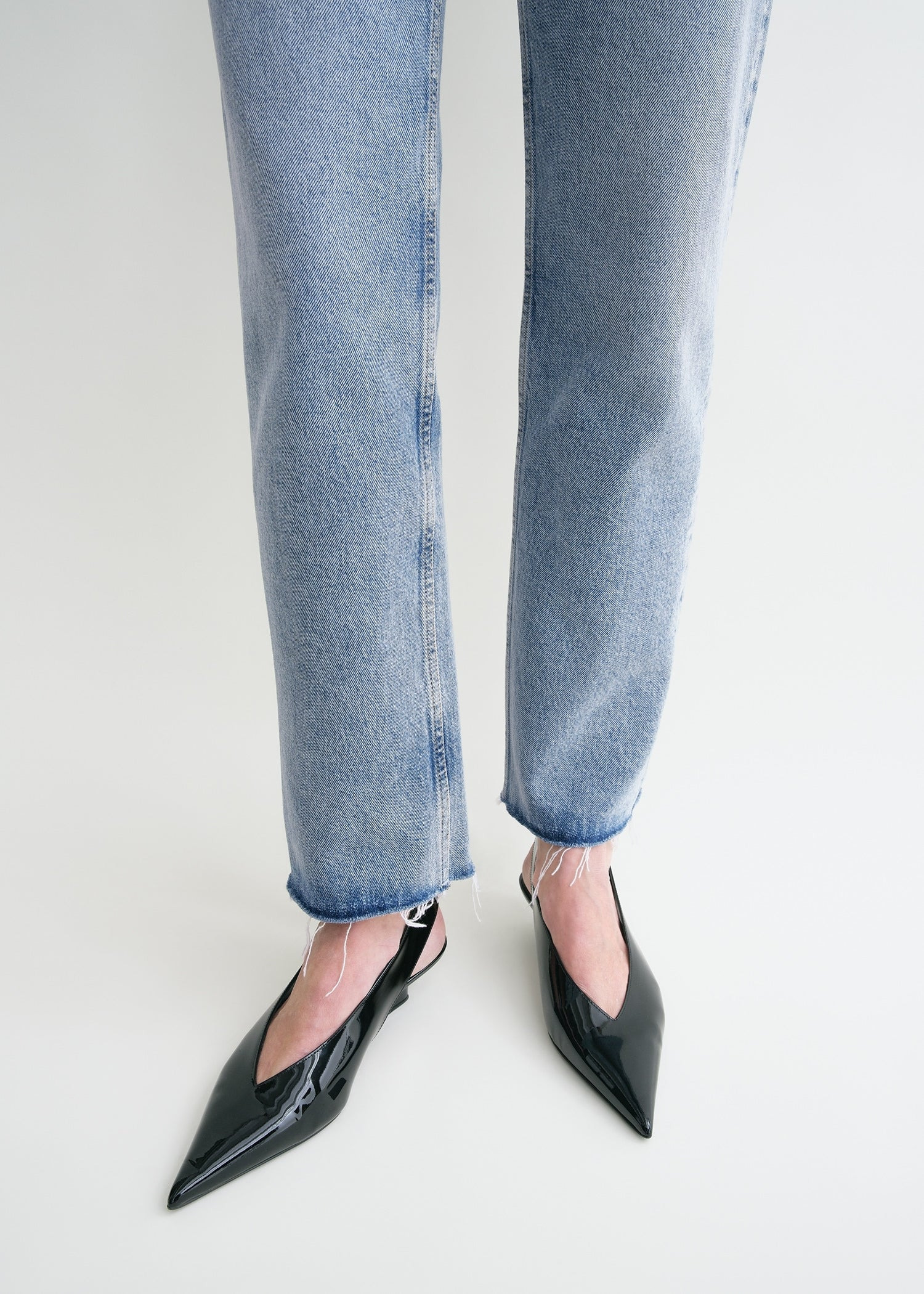 Classic cut denim worn blue - 6