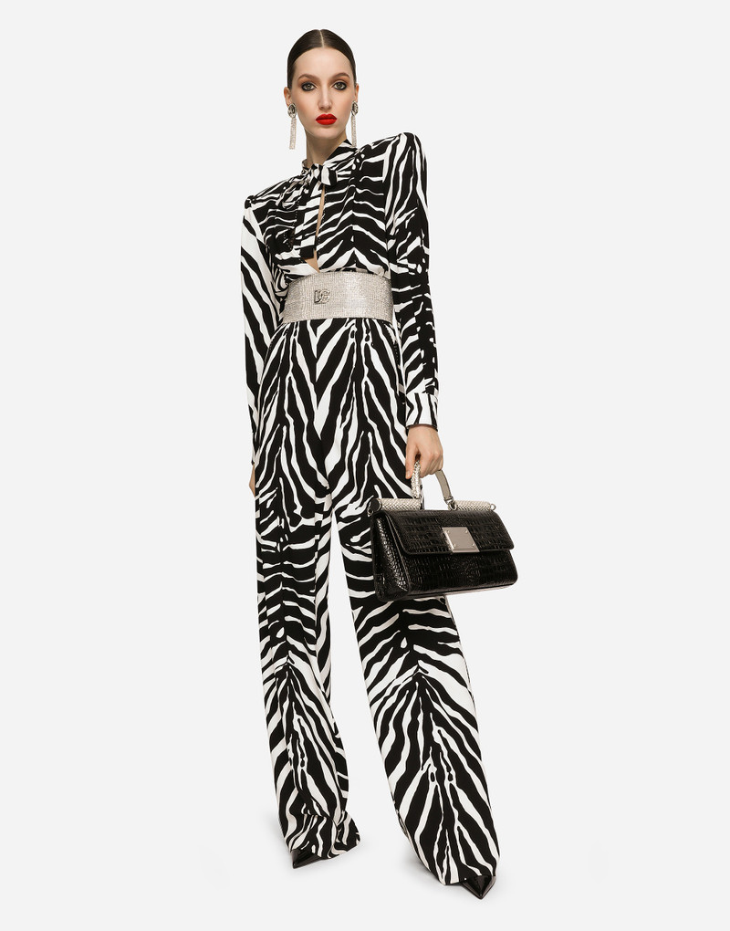 Zebra-print cady jumpsuit 5