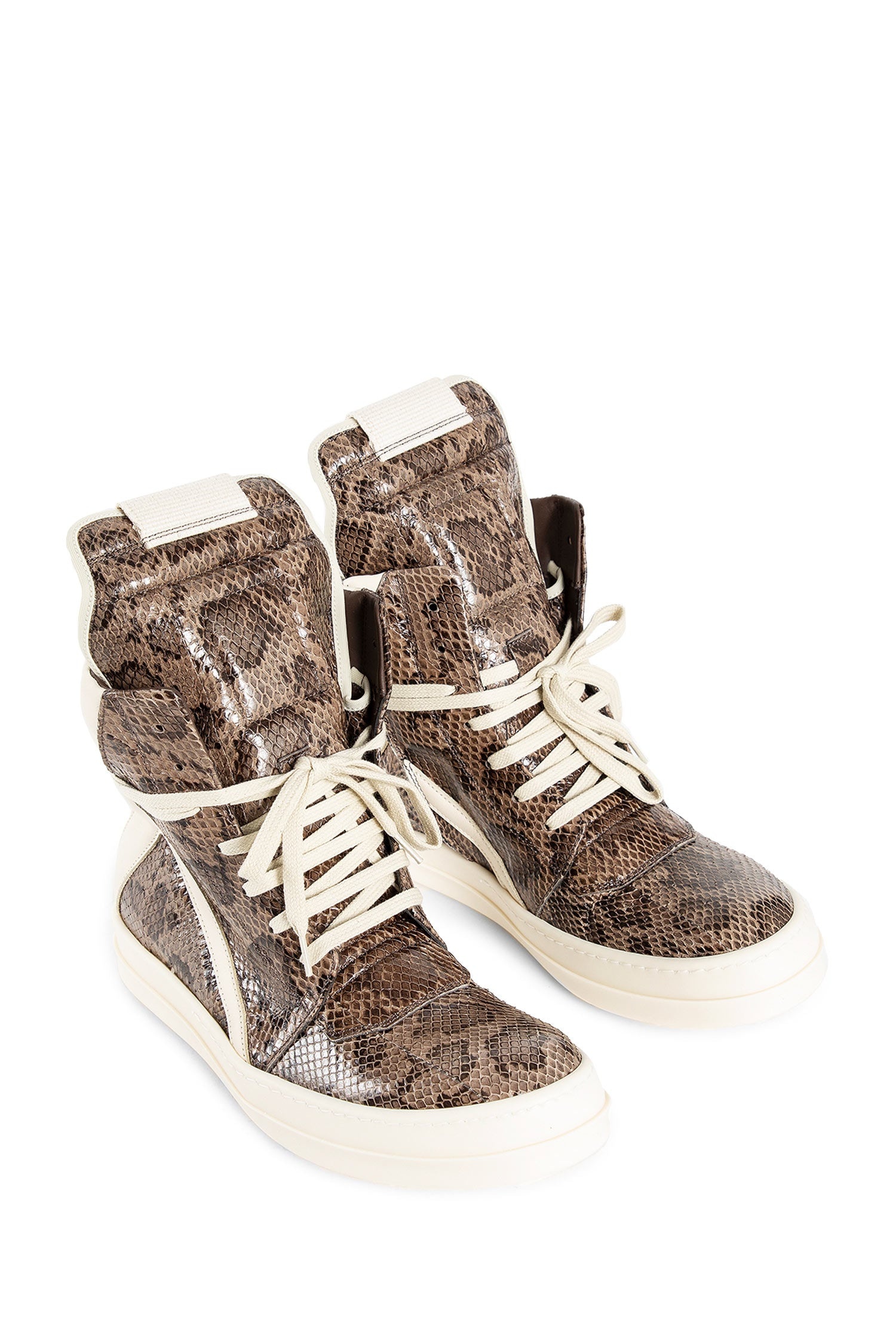 Rick Owens Porterville-Geobasket-Python-Sneakers | REVERSIBLE