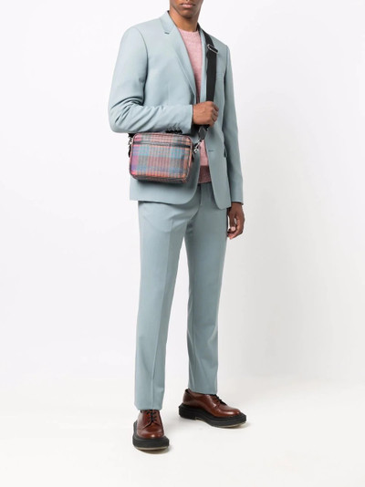 Etro tartan-check shoulder bag outlook