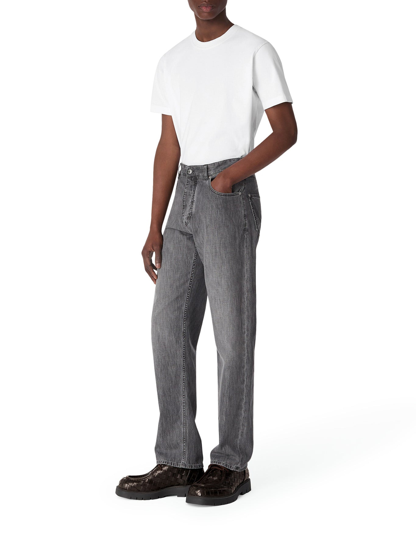 VINTAGE BLACK STRAIGHT LEG JEANS - 1