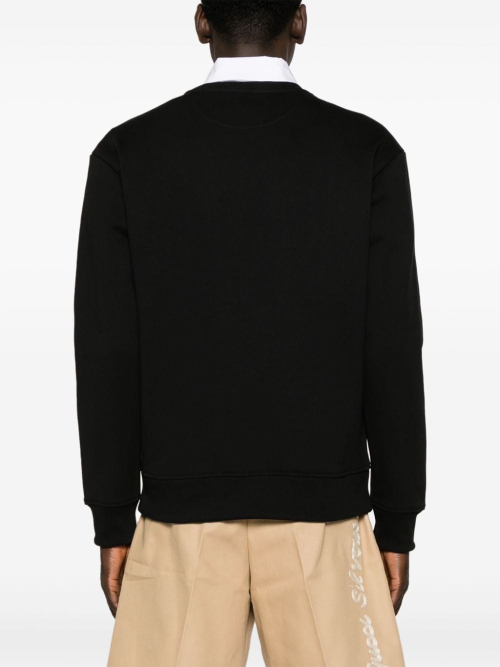 logo-print cotton sweatshirt - 4
