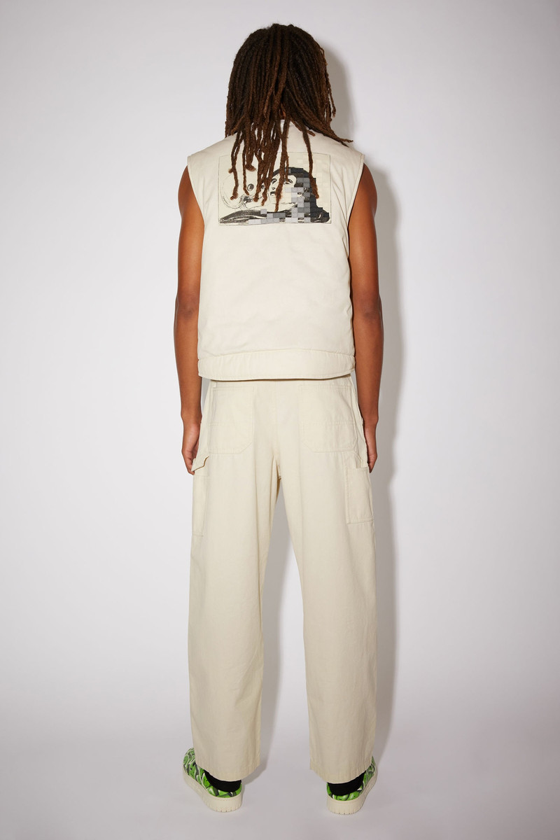 Printed gilet - Ecru beige 3