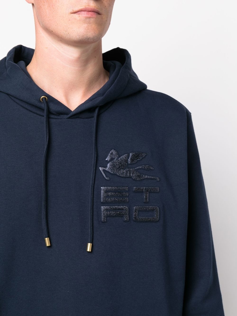 logo-print long-sleeve hoodie - 5