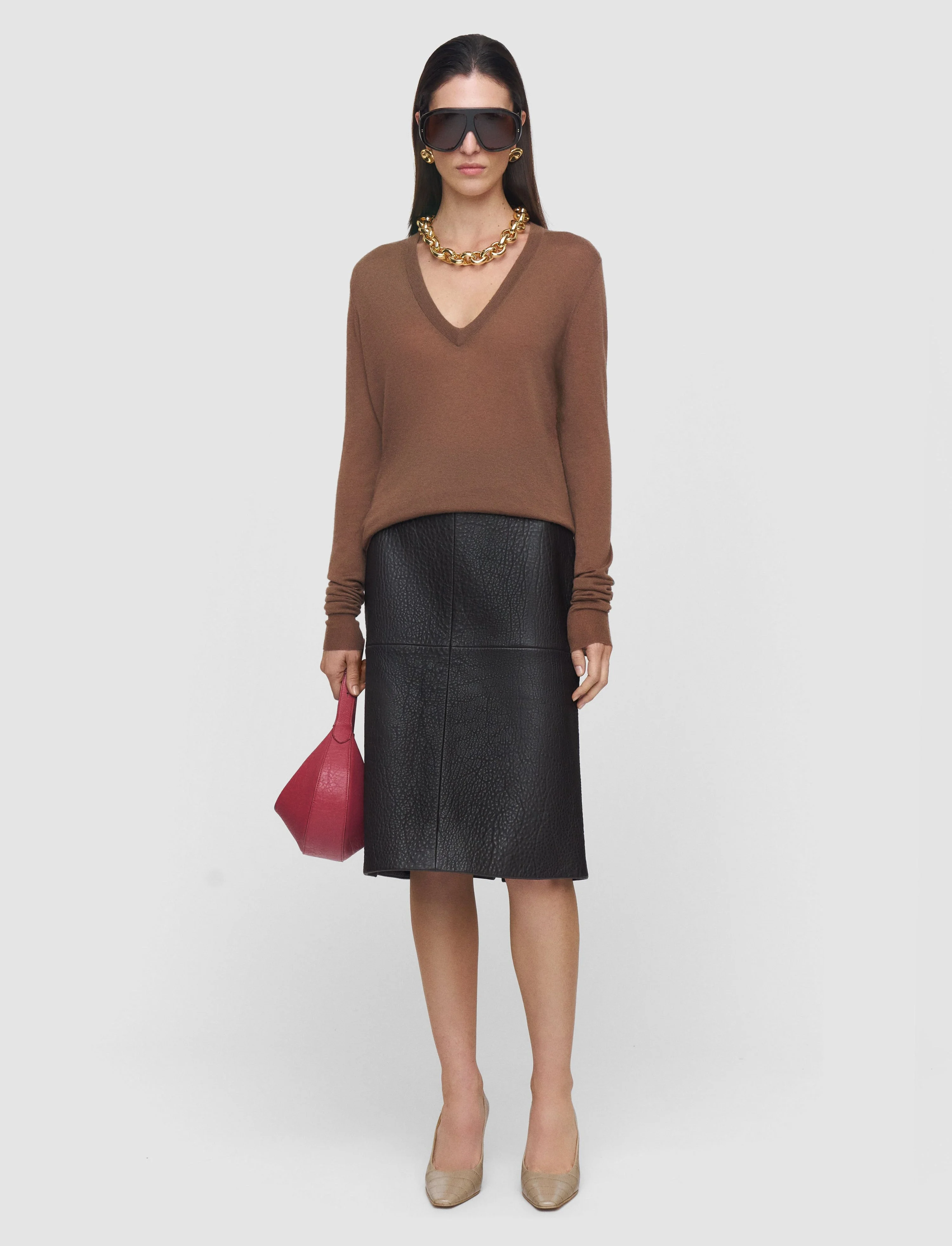 Cashair V Neck Jumper - 1