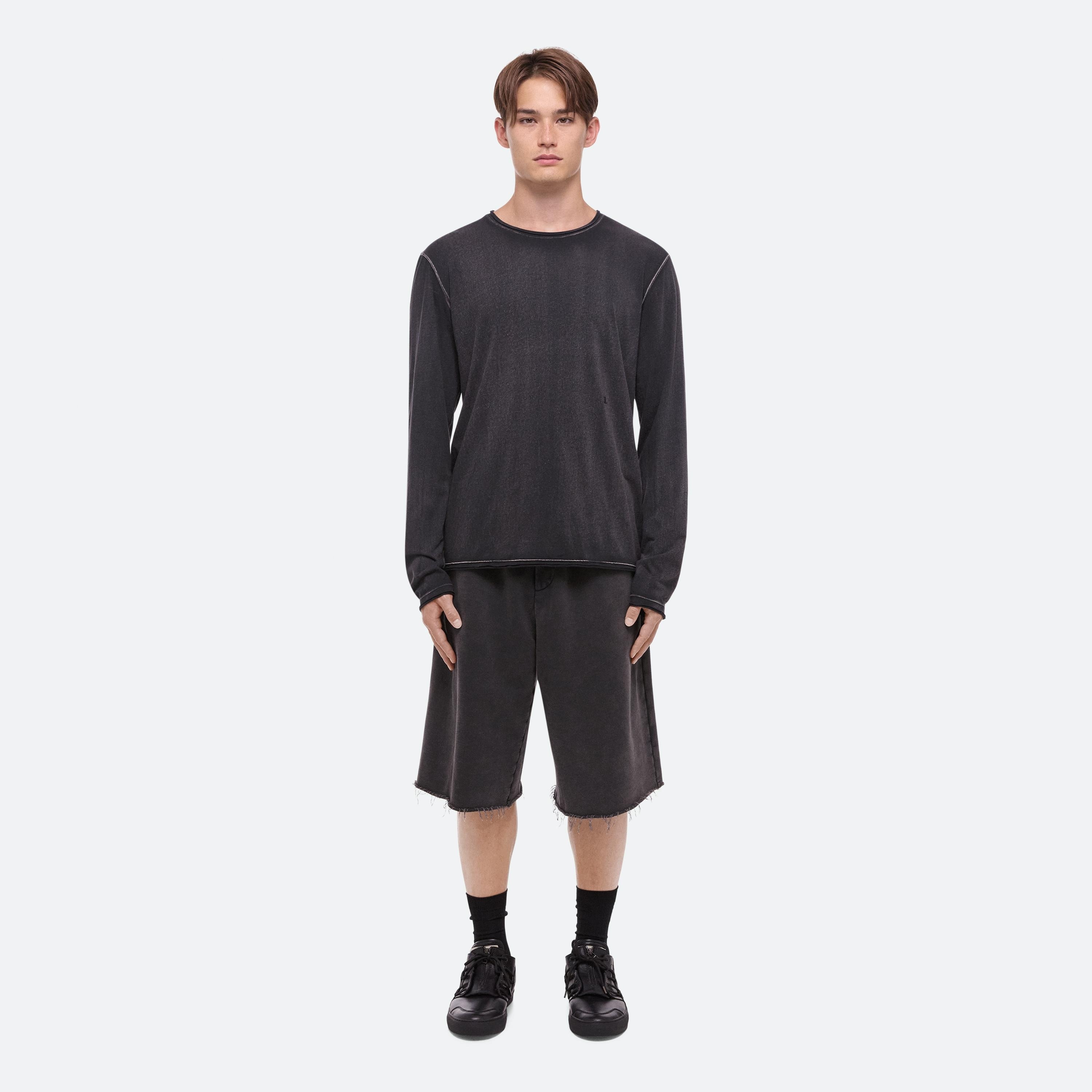 GARMENT-DYED LONG-SLEEVED TEE - 3