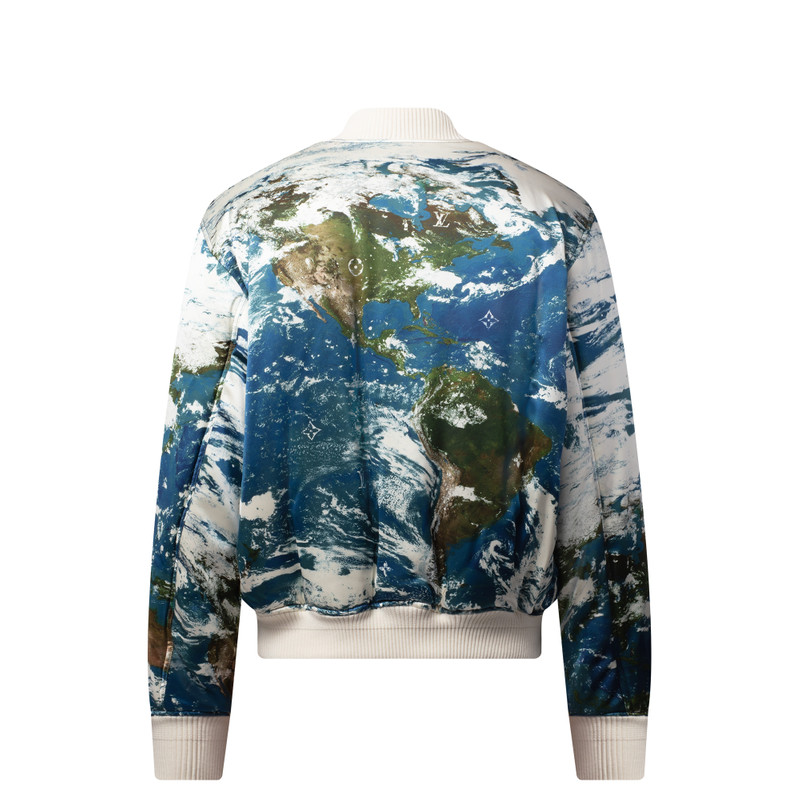 Printed Silk-Blend Bomber 3