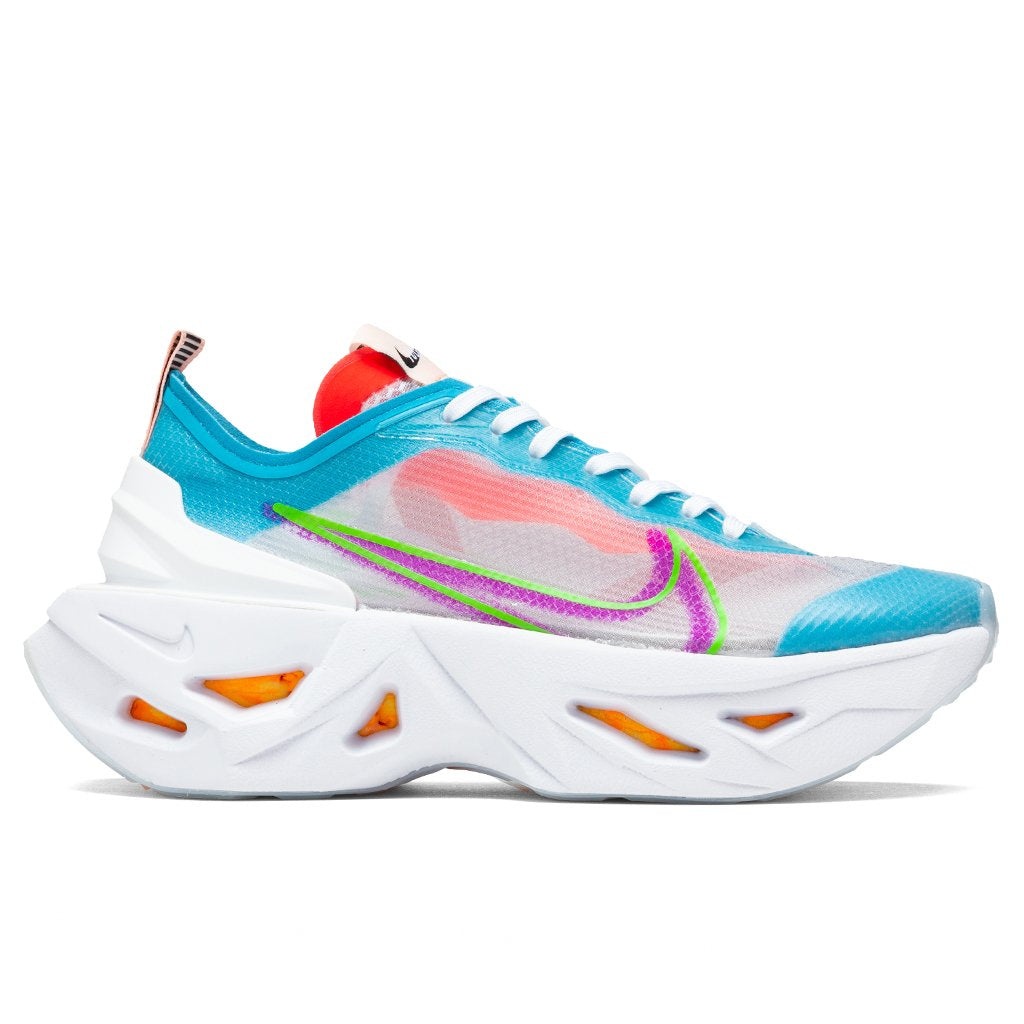 NIKE WOMEN'S ZOOM X VISTA GRIND - WHITE/GREEN STRIKE/VIVID PURPLE - 1