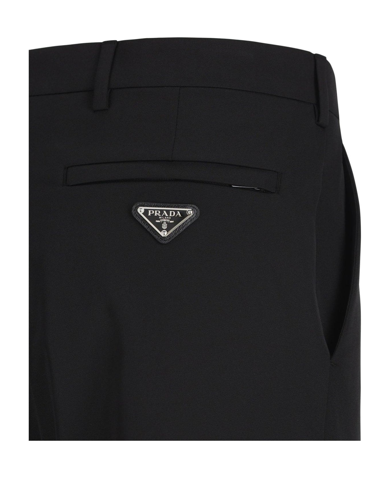 Logo-plaque Cropped Tailored Trousers - 3