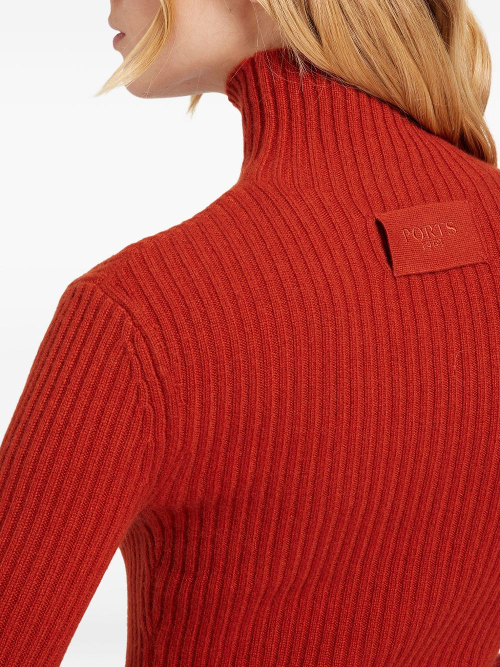 ribbed turtleneck sweater - 4